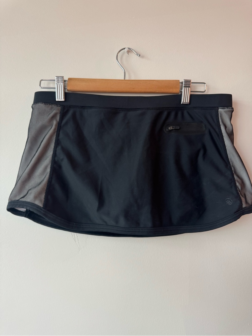 MPG Sport Mesh Side Panel Athletic Running Skort Black Women Medium M